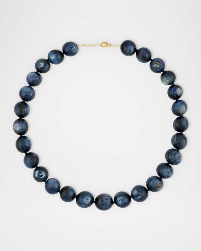 Kyanite Crystal Sphere Necklace